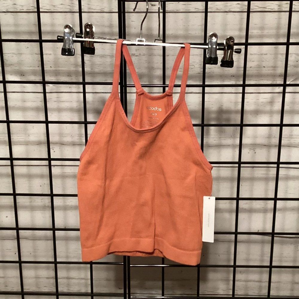 Ododos Racerback Ribbed Crop Top P132